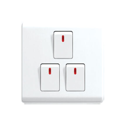3 Gang 1 Way Switch 10A appollopowerltd premium